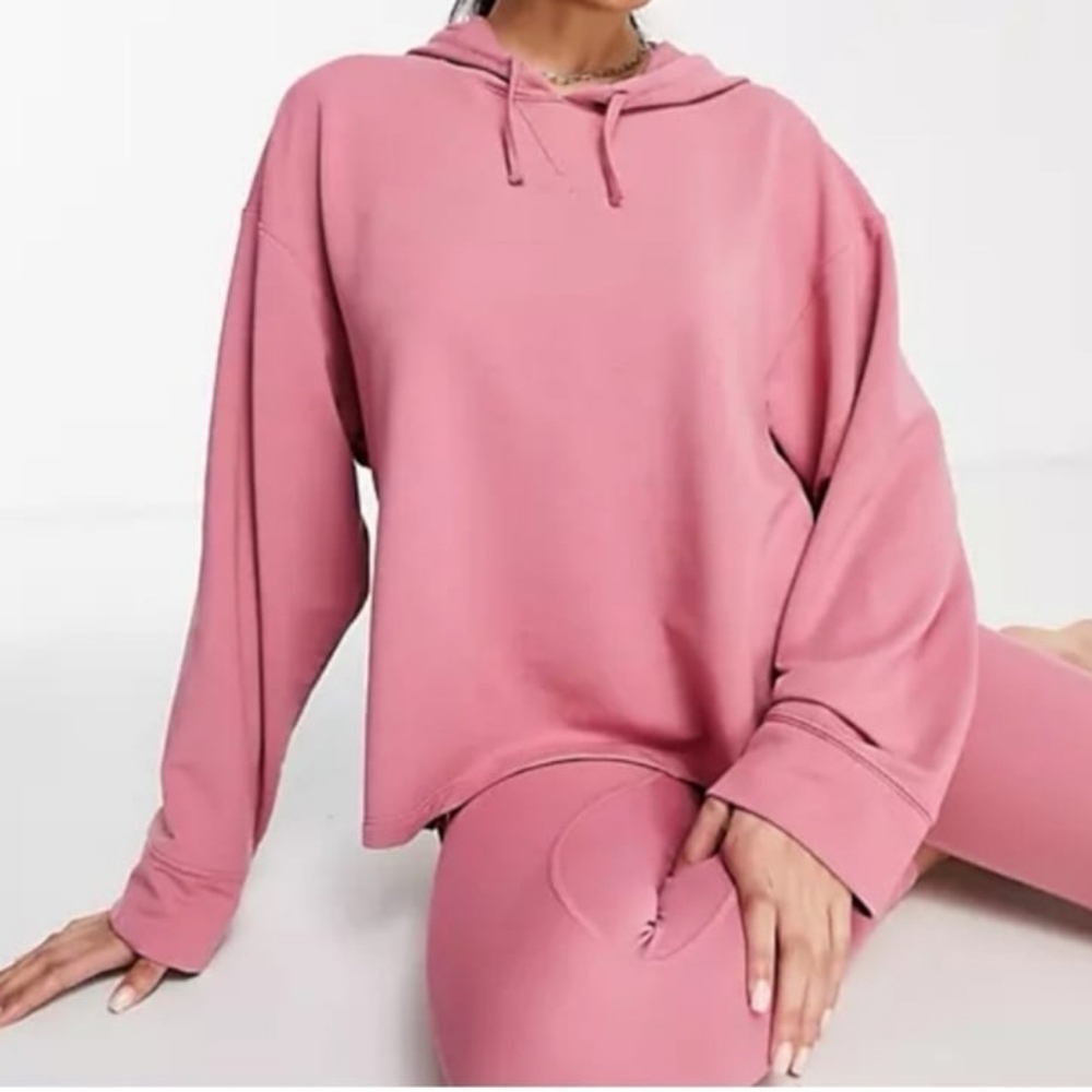 Nike Yoga Dri-FIT Pink Hoodie, Size M